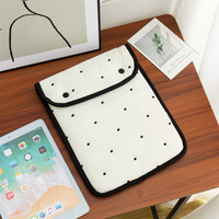 Housse de protection plate brodée Wave Dot pour ordinateur portable, pochette de rangement pratique pour ordinateur portable pour femmes, nouvel arrivage