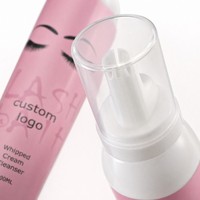 Mousse Nettoyante Végane pour Cils Effet Crème Fouettée – Nettoyant Professionnel pour Extensions de Cils et Yeux Sensibles à Base de Plantes