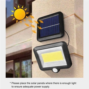 Foco <span class=keywords><strong>de</strong></span> calle con energía Solar, lámpara <span class=keywords><strong>de</strong></span> pared <span class=keywords><strong>de</strong></span> inundación, jardín al aire libre, seguridad nocturna, 100 LED COB, Sensor <span class=keywords><strong>de</strong></span> movimiento, luz Solar <span class=keywords><strong>para</strong></span> el hogar - Product Image 2