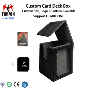 Caja para Cartas Coleccionables TCG, Caja para Mazo Commander, Caja de Cuero PU para Cartas TCG, Capacidad para Más de 100 Cartas con Fundas YUGION - Product Image 1