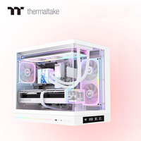 Boîtier d'ordinateur Thermaltake(tt) Steel Shadow Es-m Sea View Blanc, prend en charge le refroidissement par eau 360, carte mère M-atx