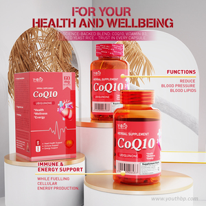 Thanh thiếu niên Nhà Máy Giá CoQ10 60mg Viên nang vitamin B3 100mg Red Yeast Rice chiết xuất 1000mg cải thiện khả năng miễn dịch OEM/ODM nhãn hiệu riêng - Product Image 5