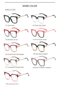 New Phong cách hợp thời trang vuông chống ánh sáng màu xanh kính quang học TR Kính máy tính khung - Product Image 6