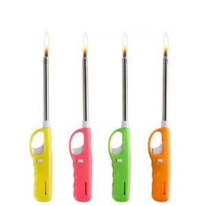 Briquet à bougies de cuisine Métal Abs Butane Cuisinière à gaz <span class=keywords><strong>Cheminée</strong></span> Pilote Briquets Rechargeable Multi - Product Image 4