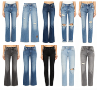 Grosir Celana Jeans Skinny Baru Musim Panas untuk Fashion Wanita, Pakaian Bekas Campuran Kondisi Bagus