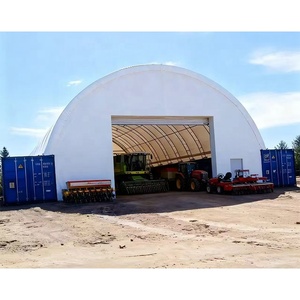 Abri pour conteneur résistant aux charges lourdes et à la neige, avec structure en acier renforcé, tente dôme pour conteneur maritime - Product Image 4