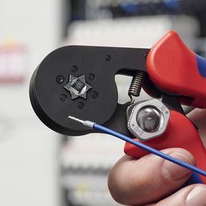 Outil de sertissage KNIPEX 97 53 14 SB pour embouts (ferrules), avec réglage automatique pour le sertissage latéral avec poignées - Product Image 5