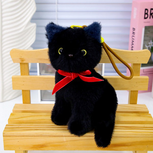 ตุ๊กตาแมวจำลองขนาด 18/25 ซม. ตุ๊กตาแมวสีเทา ตุ๊กตาแมวสีส้ม แมวสีดำขาว ลายดอกไม้สามดอก ตุ๊กตาแมวเหมือนจริง - Product Image 4