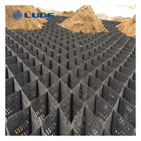 Géogrille de stabilisation de gravier HDPE ROAD pour contrôle de l'érosion, tapis de pavage routier, géocellule pour mur de soutènement de pente routière