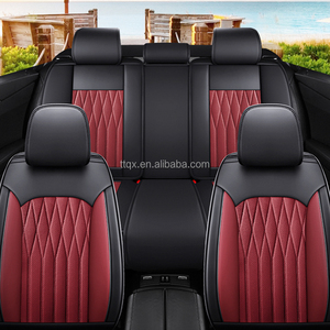 Set di 5 Coprisedili Auto in Pelle Premium Universali per Tutte le Stagioni, Accessorio Interno di Lusso per VW Golf <span class=keywords><strong>Ford</strong></span> <span class=keywords><strong>Fiesta</strong></span> - Product Image 4