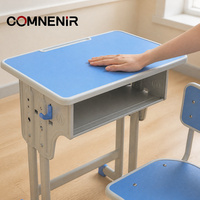 Prix d'usine – Bureau d'étudiant individuel réglable, couleur et taille personnalisables, mobilier de classe durable pour acheteurs B2B