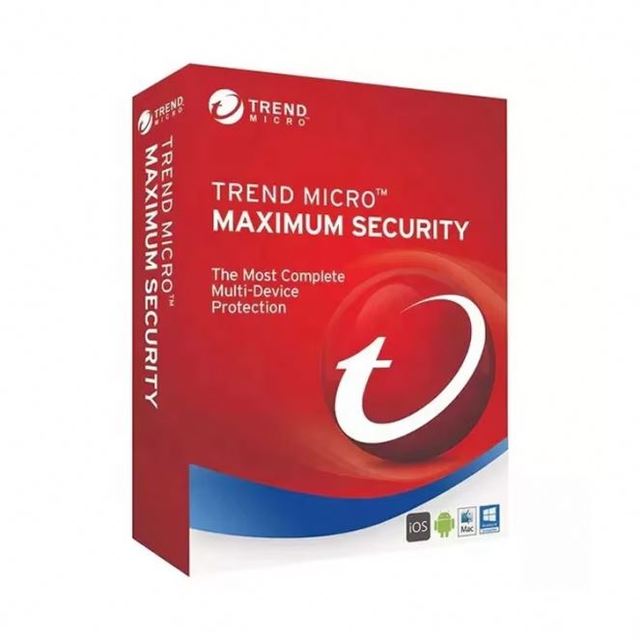 Trend Micro Maximum Security 1 Device 3 Years Global Key Universal License Antivirus Internet Security Software in Stock