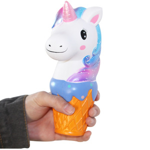 Unicorn Ice Cream <b>Squishy</b> Toy PU Fidget Stress Relief For Kids 5-7 Years Unisex - Product Image 3