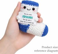 Viaosanza Chaussette en crochet faite à la main, cadeau décoratif en provenance de Chine