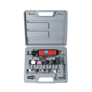 Juego de amoladoras axiales neumáticas Fervi con resortes, kit de 12 piezas para pulir metal y madera - Product Image 2