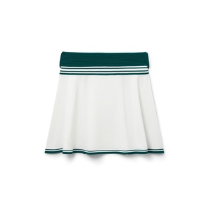 Conjunto Deportivo de Tenis, Pickleball y Golf con Logotipo Bordado Personalizado del Fabricante, Camisetas de Algodón Transpirable para Mujer, Suéter de Punto y Minifalda - Product Image 6