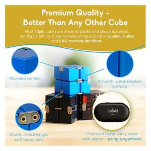 Cubo Fidget Infinito de Metal Resistente de Primera Calidad para Adultos y Niños, Alivio del Estrés, Herramientas Sensoriales, Juego de Regalo EDC con Logotipo Personalizado - Product Image 4