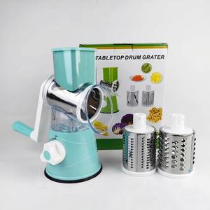 Multifunctional Hand Cranked Plastic <b>Vegetable</b> <b>Cutter</b> Cross-Border Household Slicer Drum Type Potato <b>Machine</b> Dishwasher Safe for - Product Image 2