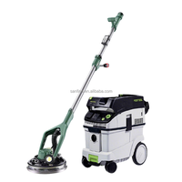 Kit de ponceuse murale portable avec aspirateur, lumière LED, polisseuse à mastic, machine à poncer pour cloisons sèches