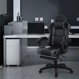 NBHY, <span class=keywords><strong>silla</strong></span> de escritorio ergonómica barata para ordenador de oficina, <span class=keywords><strong>silla</strong></span> giratoria para jugadores de carreras con reposabrazos <span class=keywords><strong>y</strong></span> reposapiés - Product Image 5