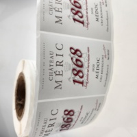 Autocollant d'étiquette avec logo personnalisé Fabricants d'étiquettes de bouteilles de vin Personnalisez les types d'autocollants adhésifs pour boissons en papier cuir 7 jours SFX