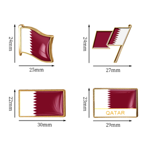 Nhà Máy Tùy Chỉnh Ve Áo Pins <span class=keywords><strong>Qatar</strong></span> Cờ Biểu Tượng Land Hình Dạng Phù Hiệu Mềm Men Thủ Công Cho Kỳ Nghỉ Quốc Gia Sự Kiện Quà Lưu Niệm Bán Sỉ - Product Image 4