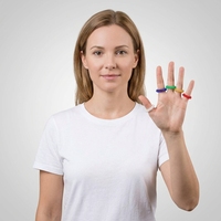 Mini masseur de doigts portatif à ressort, jouet anti-stress et de décompression, entraînement sensoriel, rouleau de relaxation par acupuncture
