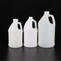 Bidon en plastique HDPE de 3800 ml (1 gallon) de couleur personnalisée pour détergent, liquide de nettoyage, huile moteur, huile de cuisson