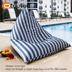 OTAUTAU Moderner, wasserdichter Outdoor-Sitzsackbezug für Pool, Strand, Filmveranstaltungen, Lounger, Pouf DD201, nur Bezug, kein Füllstoff - Product Image 4