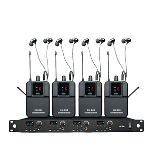 ระบบมอนิเตอร์ไร้สายแบบโมโน 4 ช่องสัญญาณ VHF รุ่น COKYIS EM-D04 สำหรับมืออาชีพ สายดาต้า รองรับแรงดันไฟฟ้าอเนกประสงค์ 110-240V สำหรับการแสดงบนเวที - Product Image 1