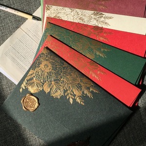 3 enveloppes vintage bronzées, style européen, pour faire soi-même des invitations de mariage, cartes de fête, couverture, <span class=keywords><strong>papeterie</strong></span> coréenne, blocs de lettres, enveloppes de bureau - Product Image 1