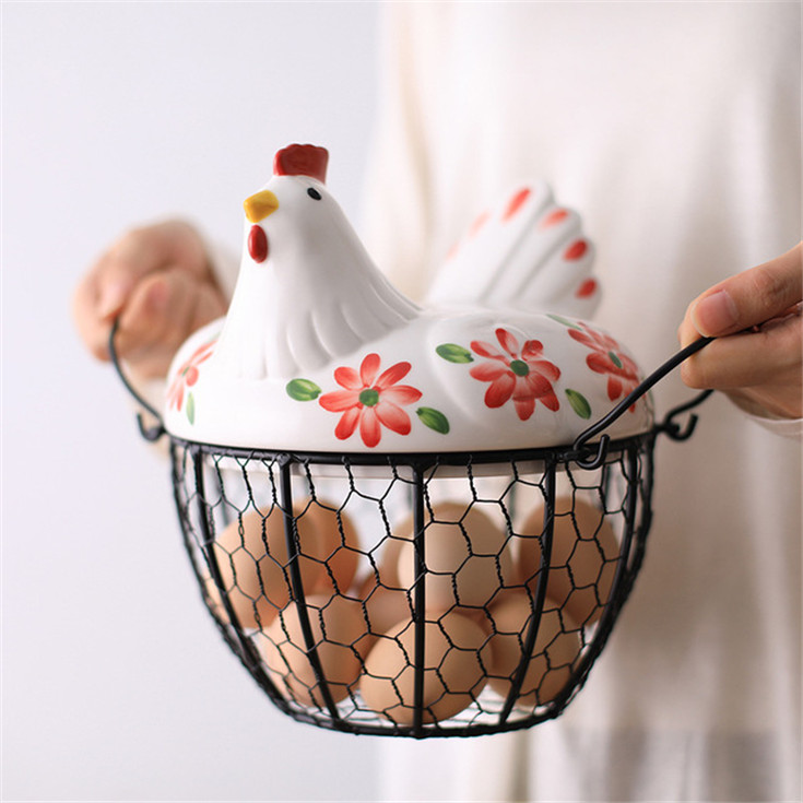 Panier à œufs en fil métallique