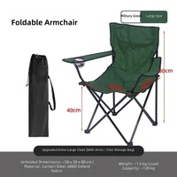 Fauteuil pliant d'extérieur, chaise de loisirs portable pour la pêche, la plage, le camping, le pique-nique