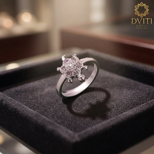 Women's Daily Wear Fine Silver Turtle <b>Ring</b> Religious Style India - Product Image 4