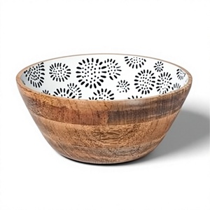 Tazón de Ensalada de Bambú Ecológico de Alta Calidad, Tazón de Madera Portátil para Frutas, Decorativo para Mesa, Diseño Clásico, Tazón para Servir BS - Product Image 6