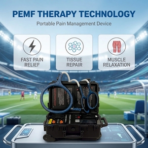 Dispositivo portátil de terapia de dolor PEMF de doble control, tapete PEMF, dispositivo de terapia magnética PEMF para atletas y caballos - Product Image 1