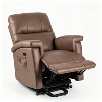 Fauteuil releveur inclinable électrique à double moteur VANBOW pour personnes âgées et patients