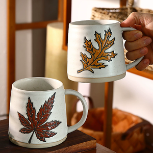 High Quality Custom Cartoon Porcelain Hand-Painted Underglaze Color Business Gifts Office High-Value Reusable Coffee Mug - Product Image 3