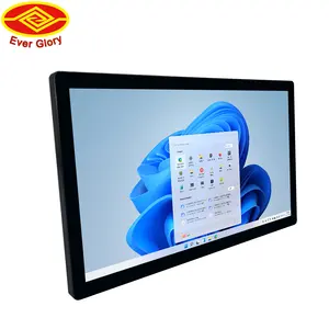 لوحة شاشة تفاعلية متعددة اللمس في الهواء الطلق بشاشة عرض تفاعلية IP65 من الدرجة الصناعية مقاومة للماء ، بشاشة USB Pcap