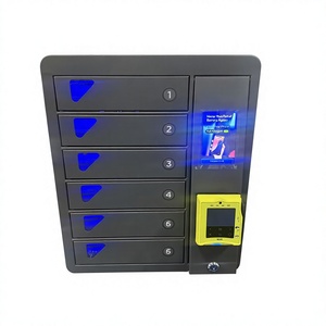 Armario de Carga de Pared JUN de 6 Compartimentos con Acceso sin Llave, Sistema de <span class=keywords><strong>Pago</strong></span> sin Efectivo, Compatible con Visa y <span class=keywords><strong>PayPal</strong></span>, Carga Rápida PD20W - Product Image 6