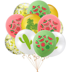 Balon desain kaktus dan daun Monstera untuk dekorasi pesta ulang tahun Luau Hawaii tema pantai tropis perayaan musim panas - Product Image 3