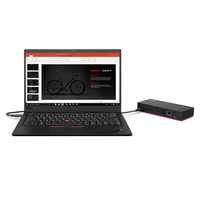 Station d'accueil universelle USB-C Lenovo ThinkPad 40AY0090, station d'accueil USB-C double 4K DP RJ45