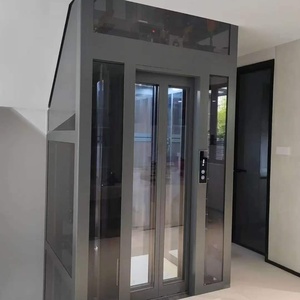 Ascenseur extérieur sans engrenages à traction, 6 étages, 450 kg, design français, en acier inoxydable, marque Fuji, vente chaude en Chine - Product Image 2