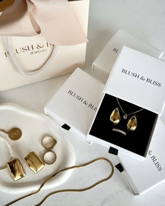 Tùy Chỉnh Phổ Hộp Đồ Trang Sức Forjewelry Set Vòng Cổ Vòng Cổ Bông Tai Nhẫn Ngăn Kéo Quà Tặng Hộp Giấy Với Nhung Bọt Xốp Chèn - Product Image 5