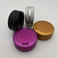 Boîte à snus haute en métal avec côtés moletés, design double couche et couleur personnalisée