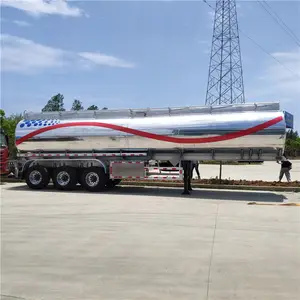 42000リットル中国アルミニウム合金燃料タンカートラックセミトレーラー製造