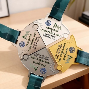 Medallas Deportivas Personalizadas de Aleación de Zinc, Medallas de Oro, Plata y Bronce 3D al por Mayor, Artesanías Metálicas para Equipos y Uso Personal - Product Image 2