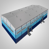 Bâtiment d'entrepôt industriel en acier pour la production et le stockage