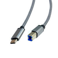 Câble de synchronisation de données, câble d'impression USB Type C vers USB 2.0 Type B, câble d'imprimante/scanner pour ordinateur portable