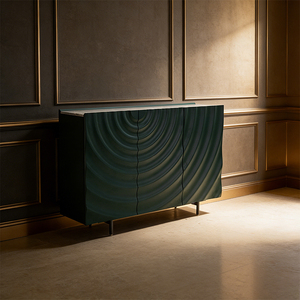 Meuble de rangement pour salon au design minimaliste et texturé, finition laquée haute brillance, <span class=keywords><strong>buffet</strong></span> moderne - Product Image 1